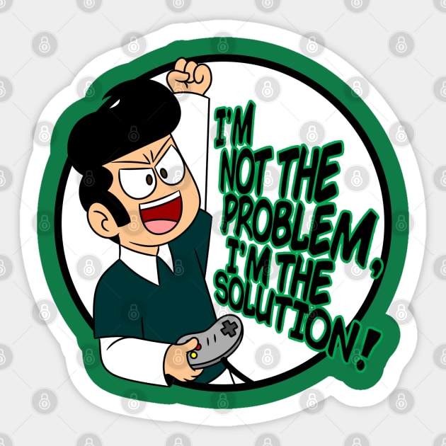 Dean - I'm Not The Problem, I'm The Solution! Sticker by marclovallo